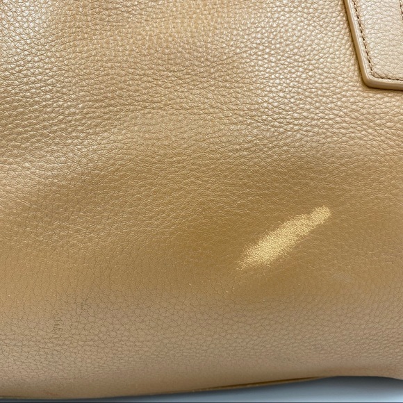 Tory Burch Meyer Plaque Tan Tote - Picture 9 of 9